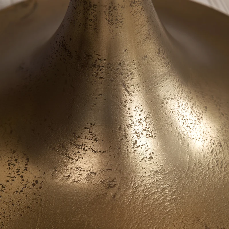 Couchtisch Klein Gold Metall Rund 60x60x46,5 cm Modern