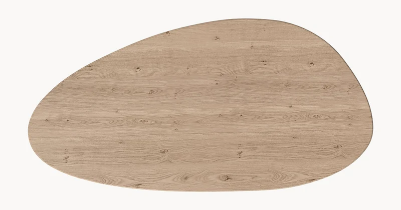 Eiken organische eetafel - Kiezel A - Matrix Thin