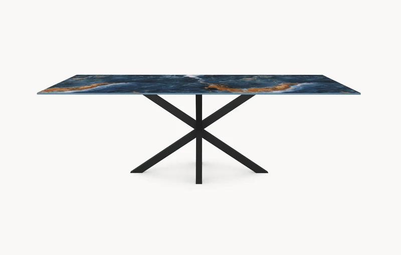 Keramische eettafel Ocean Blue - Recht - Matrix