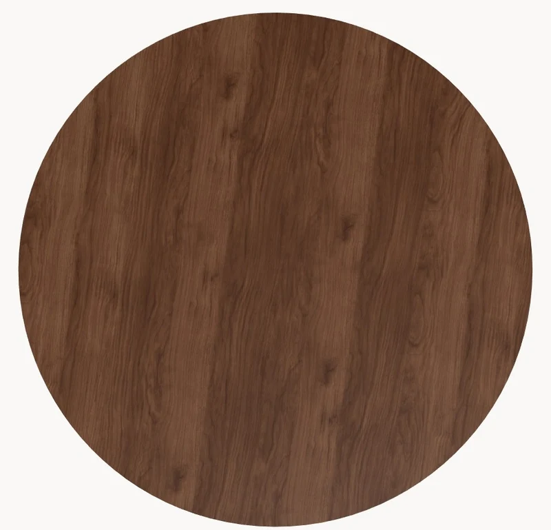 Walnoot houten eettafel - Rond - Nica walnoot