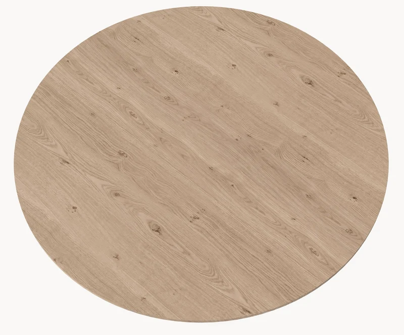 Eiken eettafel - Rond - Flux eiken - Japandi