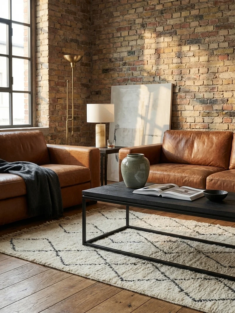 Couchtisch aus Mango Massivholz und Metall, Quadratisch, Natürliche Holzmaserung, Moderner Stil