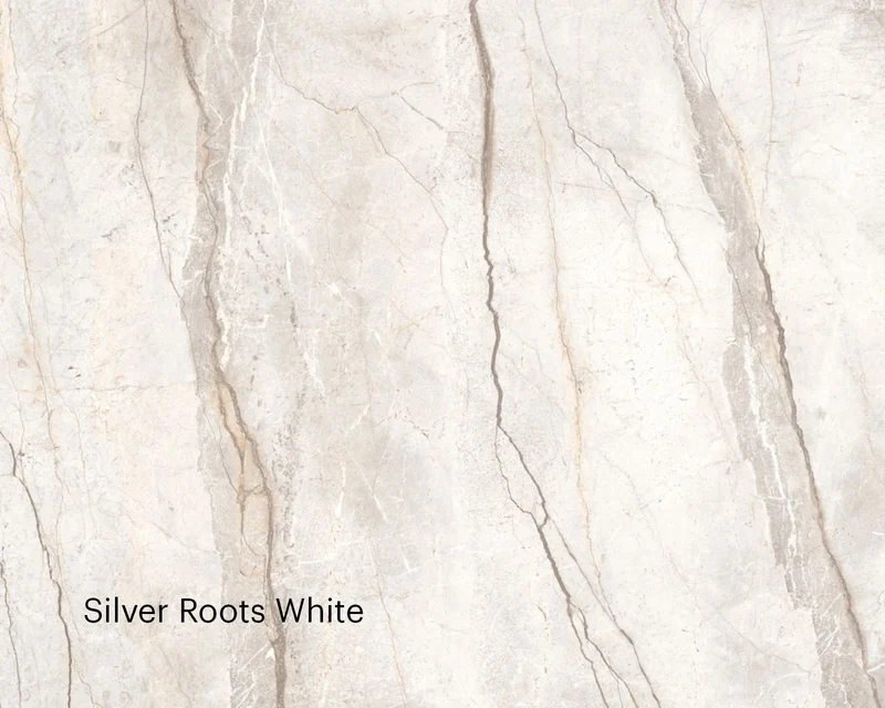 Keramische eettafel Silver Root White- Plat Ovaal - 2 Half cones eiken - Japandi
