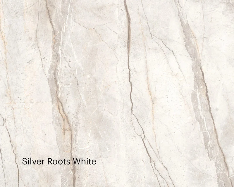 Keramische eettafel Silver Root White- Plat Ovaal - 2 Half cones eiken - Japandi