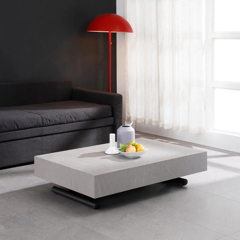 Verwandelbarer 2-in-1-Ess- und Couchtisch mit Auf- und Ab-Mechanismus