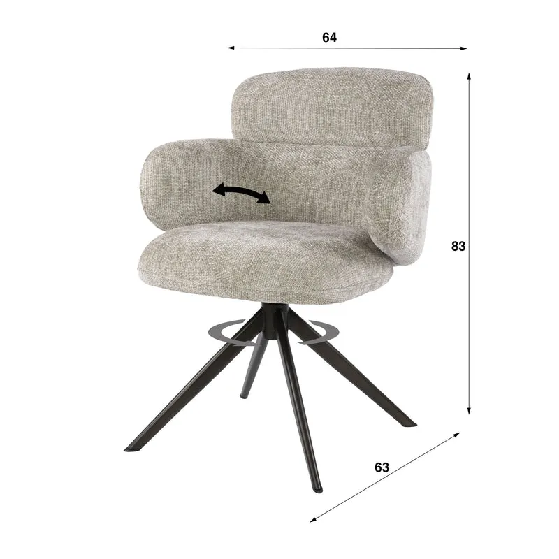 Armstoel Flex draaibaar VPE2 (2 stuks)