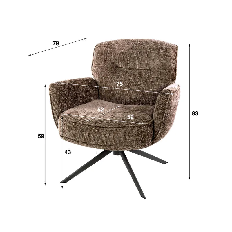 Fauteuil Forza draaibaar