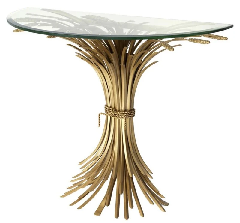 Casa Padrino Luxus Konsole Antik Gold 90 x 45 x H. 76 cm - Designer Konsolentisch
