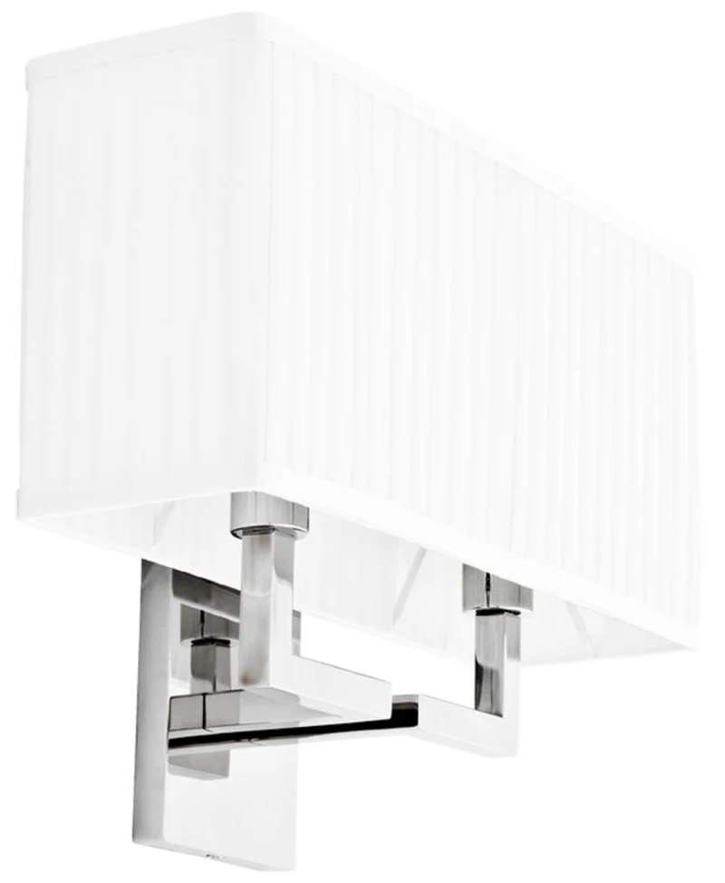Casa Padrino Designer Wandleuchte Silber 36 x 13,5 x H. 27 cm - Luxus Kollektion