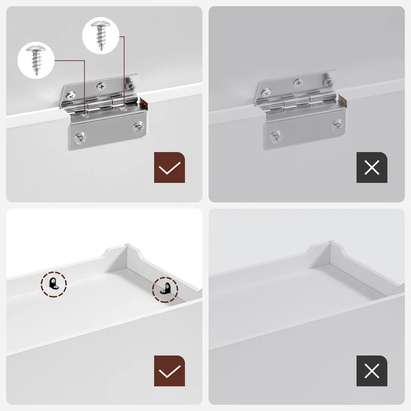 Aufbewahrungsbank mit Deckel – Schuhbank – Sitzbank mit hoher Tragkraft – Für Flur, Schlafzimmer oder Wohnzimmer