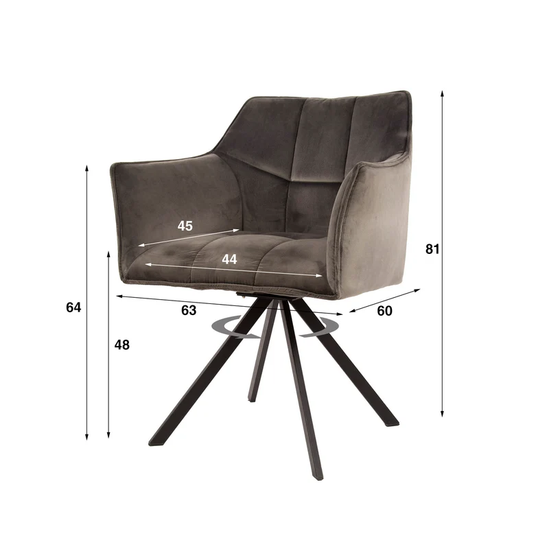 Armstoel Raster draaibaar VPE2 (2 stuks)
