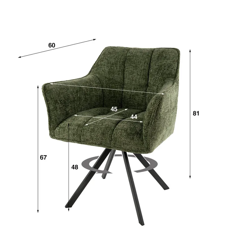 Armstoel Raster draaibaar VPE2 (2 stuks)