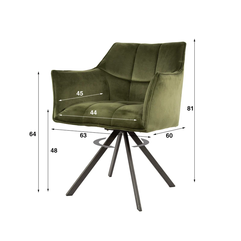 Armstoel Raster draaibaar VPE2 (2 stuks)