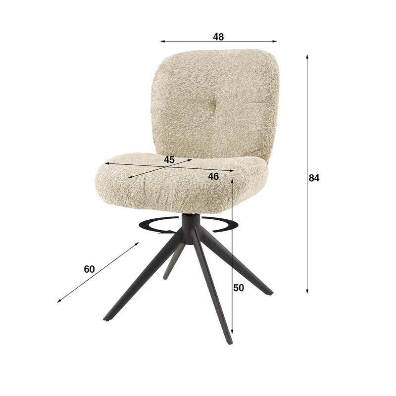 Stoel Comfort draaibaar VPE2 (2 stuks)