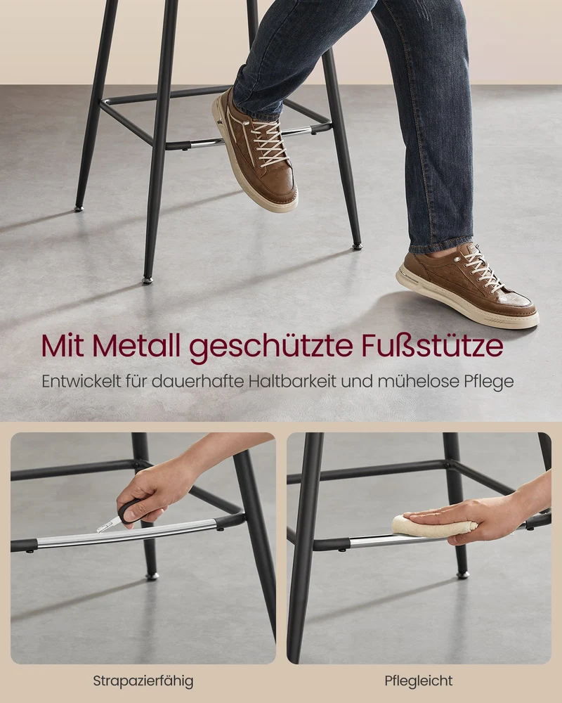 Barhocker 2er Set - Barstühle - Hochstühle