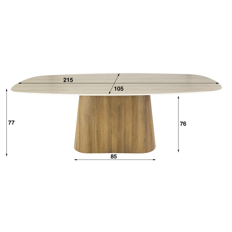 Eettafel Romano Centro 215