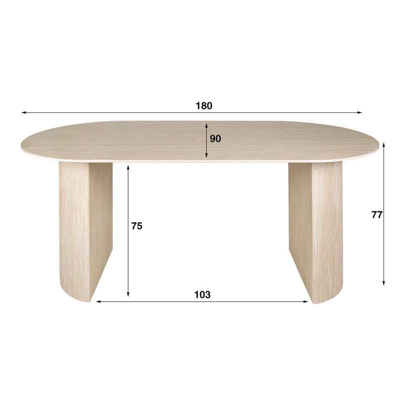 Eettafel Romano Arch 180