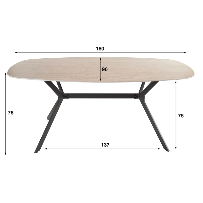 Eettafel Romano 180