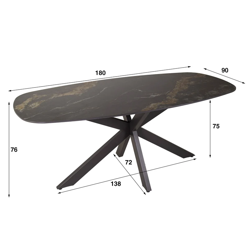 Eettafel Spider 180