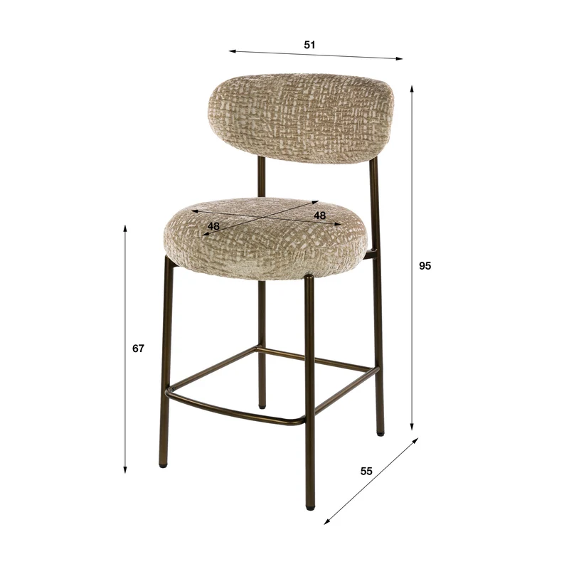 Barstoel Round VPE2 (2 stuks)