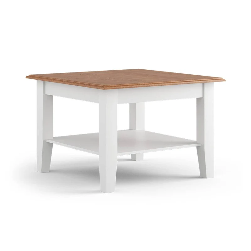 Couchtisch Belluno Elegante aus Massivholz in Weiß