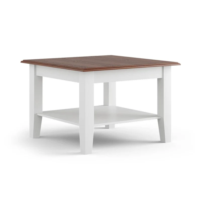 Couchtisch Belluno Elegante aus Massivholz in Weiß