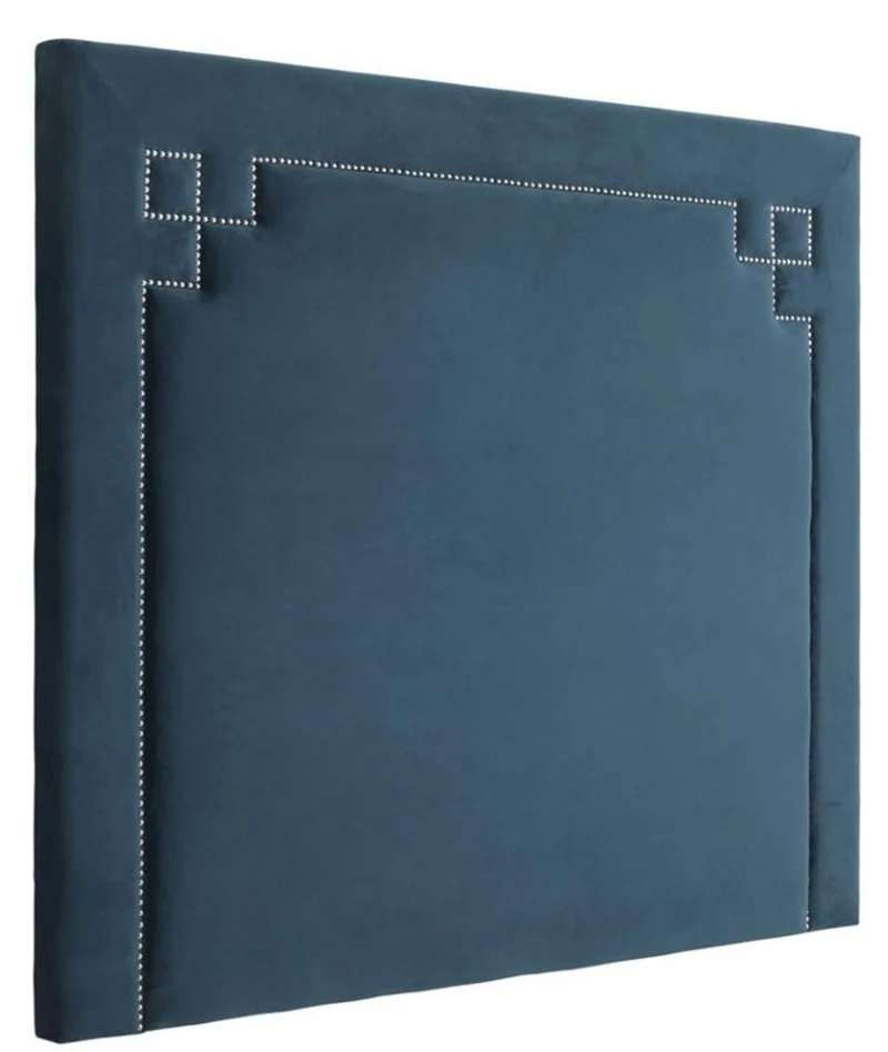 Casa Padrino Designer Bett-Kopfteil Blau 180 x H. 150 cm - Luxus Schlafzimmermöbel