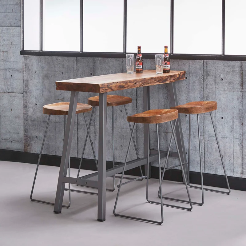 Barstoel Wooden Seat VPE4 (4 stuks)