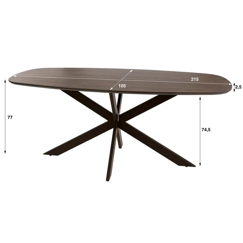 Eettafel Arhus Solid 215