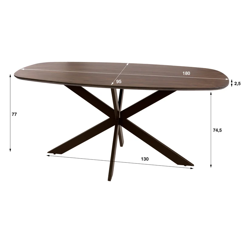 Eettafel Arhus Solid 180