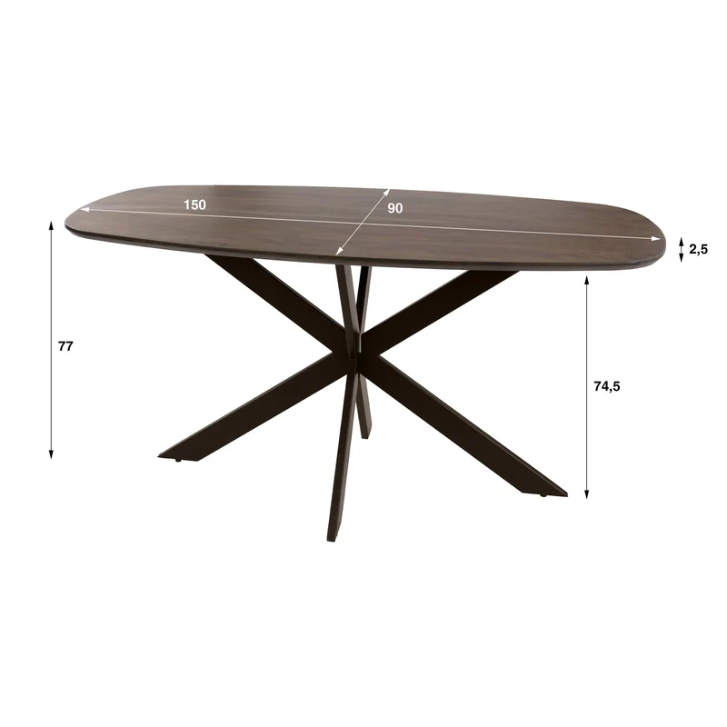 Eettafel Arhus Solid 150