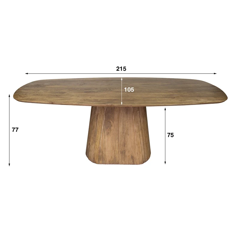 Eettafel Wave Centro 215