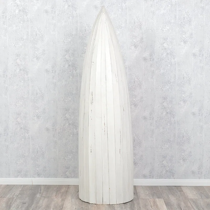 Massivholz Bootsregal / Bücherregal BALI ca. 200cm Antique White