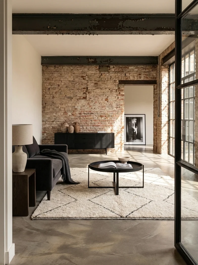 Couchtisch Schwarz Mango Massivholz Metall, Rund mit erhöhtem Rand, 60x60x35 cm