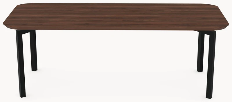 Walnoot massieve eettafel - Recht Rond - Hook