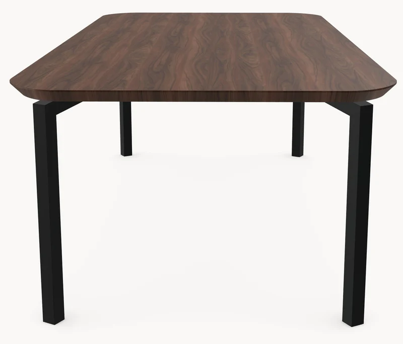 Walnoot massieve eettafel - Recht Rond - Hook