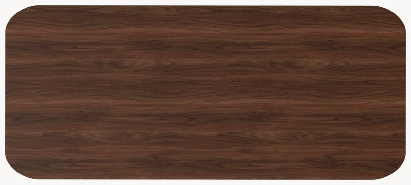 Walnoot massieve eettafel - Recht Rond - Hook