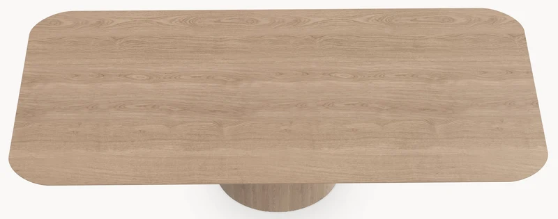 Eiken eettafel - Recht Rond - Cone eiken