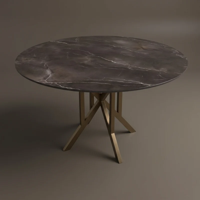 Keramiek Andromeda eettafel - Rond - Matrix light
