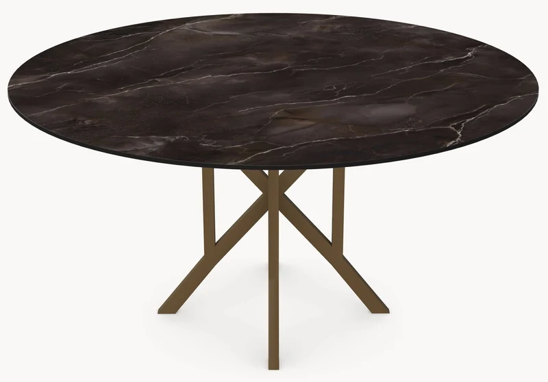 Keramiek Andromeda eettafel - Rond - Matrix light