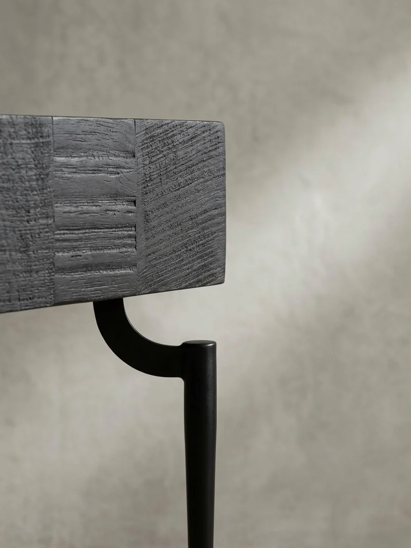 Couchtisch Massivholz Quadratisch Metallgestell Würfel-Form Modern