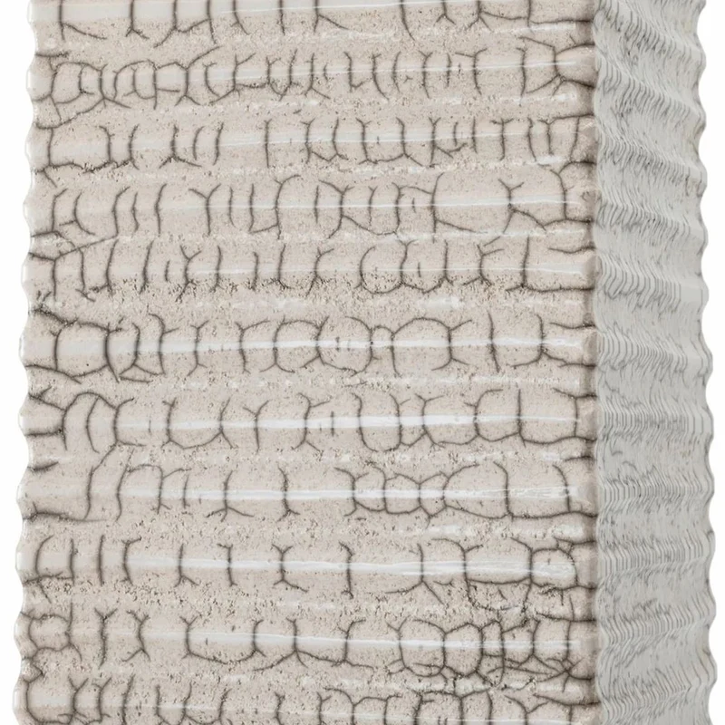Casa Padrino Luxus Keramik Tischleuchte mit Lampenschirm Antik Weiß / Beige H. 79 cm
