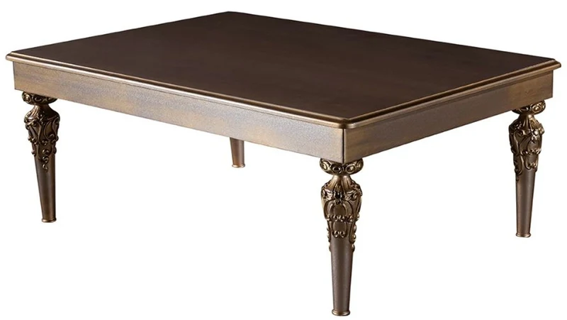 Casa Padrino Luxus Barock Wohnzimmer Set Grün / Silber / Kupfer / Gold - 2 Sofas & 2 Sessel & 1 Couchtisch - Wohnzimmer Möbel im Barockstil - Edel & Prunkvoll