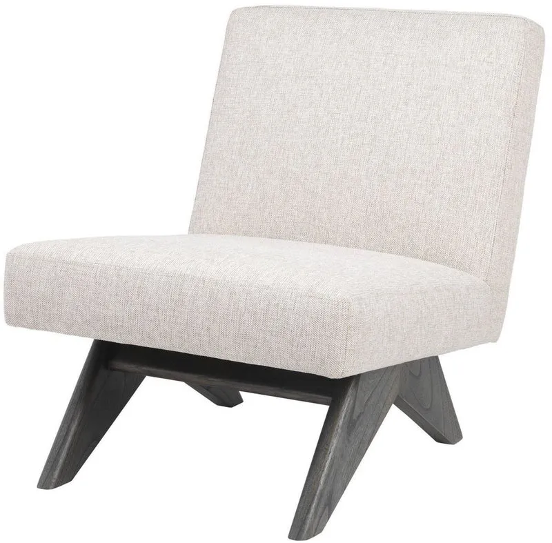 Casa Padrino Luxus Lounge Sessel Naturfarben / Braun 60 x 81 x H. 75 cm - Wohnzimmer Sessel - Luxus Möbel
