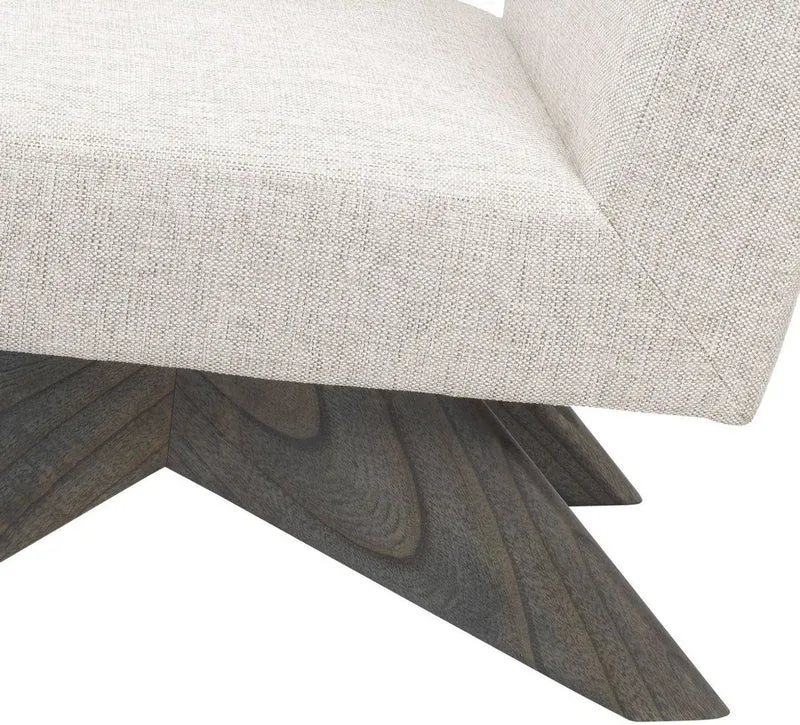 Casa Padrino Luxus Lounge Sessel Naturfarben / Braun 60 x 81 x H. 75 cm - Wohnzimmer Sessel - Luxus Möbel