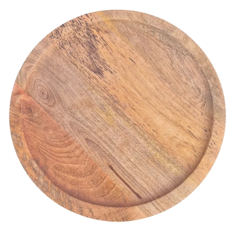 Massivholz Beistelltisch KITAR-E 45cm Mangoholz natural Handmade