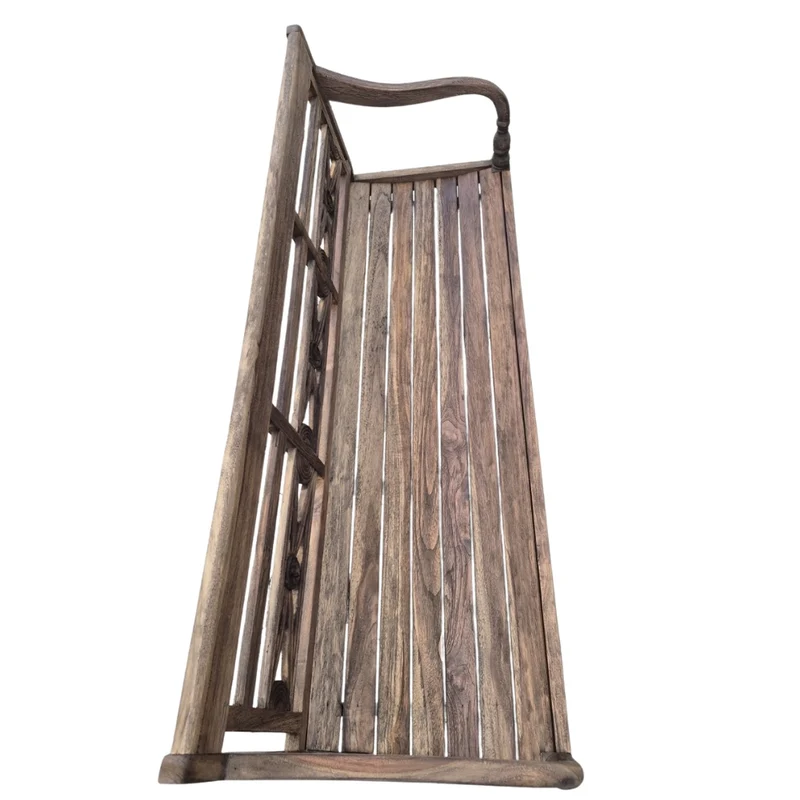 Massive Teakholz Sitzbank CHRISTOS 150cm brown Outdoor Gartenbank