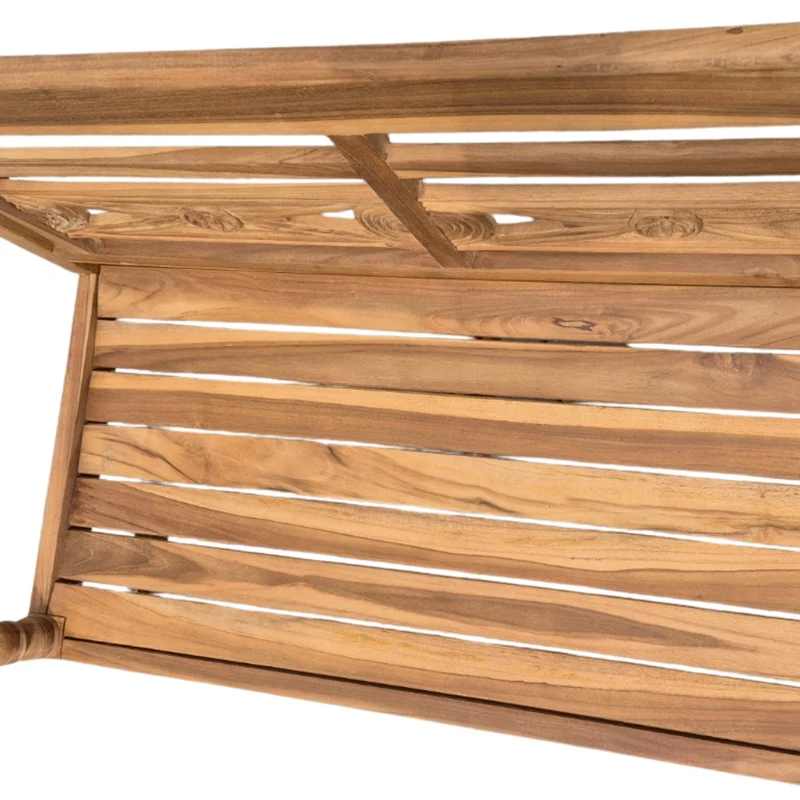 Massive Teakholz Sitzbank CHRISTOS 150cm natur Outdoor Gartenbank