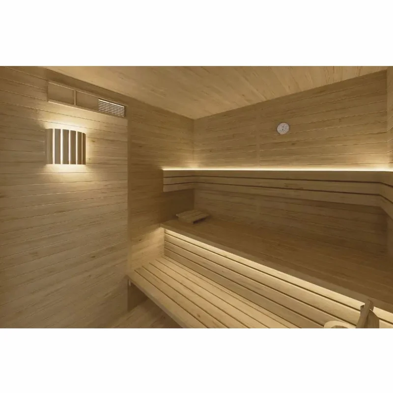 Casa Padrino Luxus 6 Personen Innensauna Naturfarben 200 x 200 x H. 190 cm