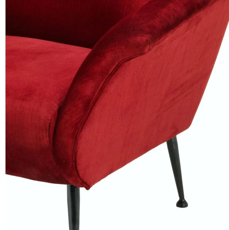 Casa Padrino Luxus Sessel Rot 88 x 80 x H. 91 cm - Designer Club Möbel